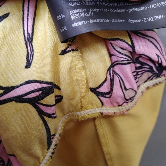 ZARA floral ruffle one shoulder bodysuit S - Picture 10 of 16